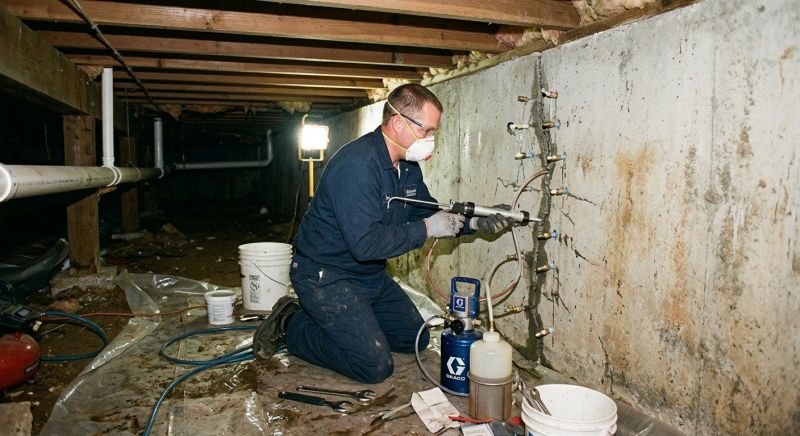 Basement Foundation Repair in Kingston, MA