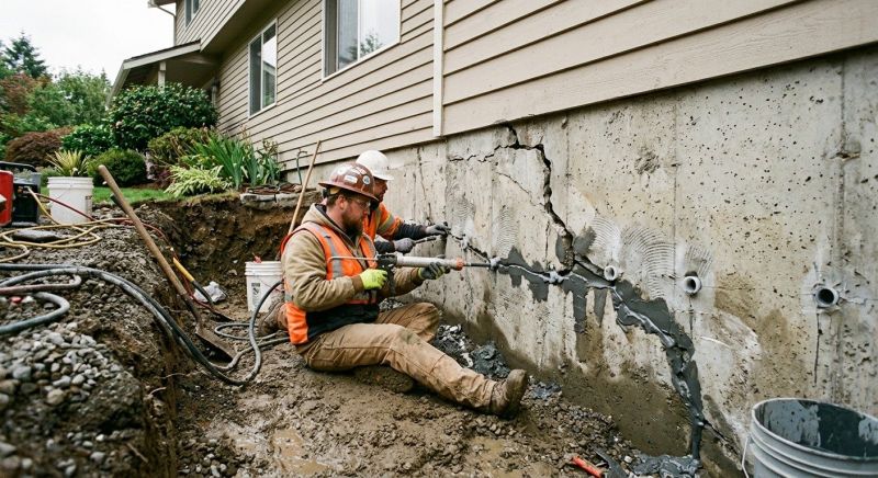 Basement Foundation Repair in Hingham, MA