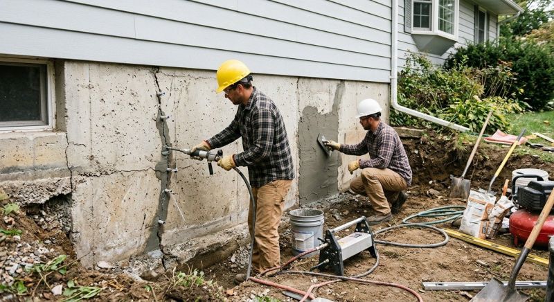 Basement Foundation Repair in Middleboro, MA
