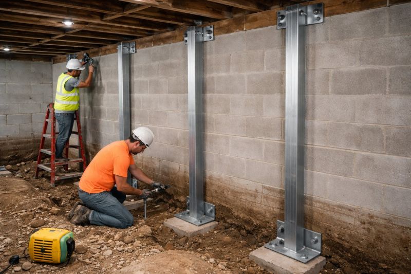 Basement Stabilization in Hingham, MA