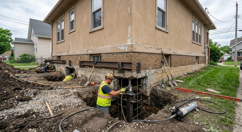 Basement Underpinning in Hingham, MA