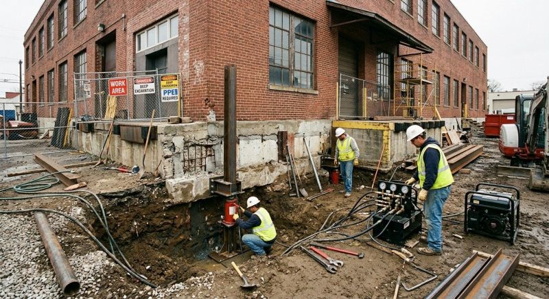 Building Foundation Repair in Beverly, MA