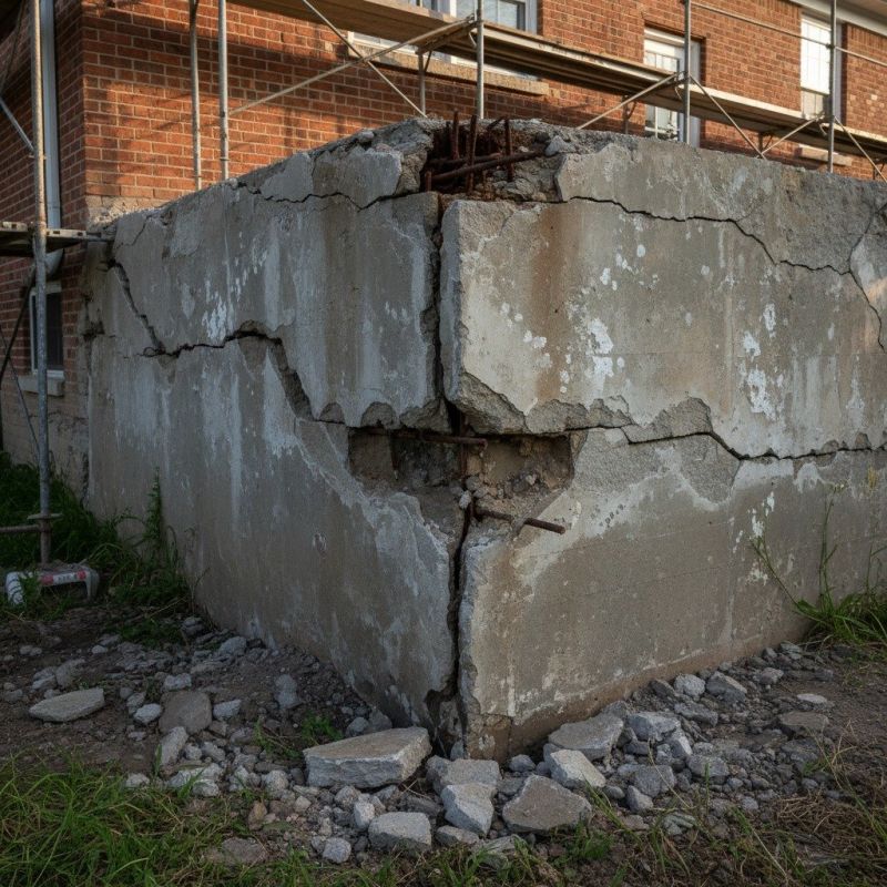 Cracked Foundation Repair in Medfield, MA