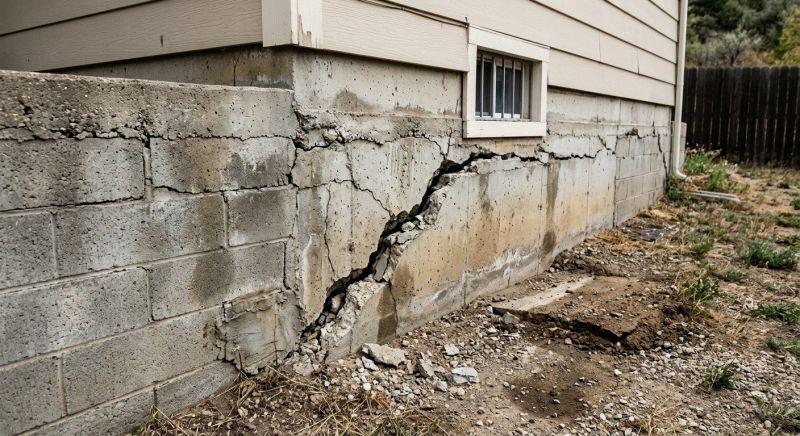 Cracked Foundation Repair in Newton Center, MA