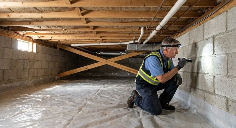 Crawl Space Leveling in Hingham, MA