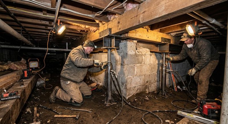 Crawlspace Foundation Repair in Danvers, MA