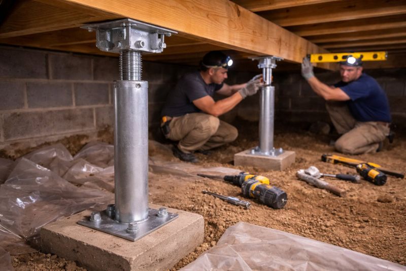 Crawlspace Structural Repair in Hingham, MA