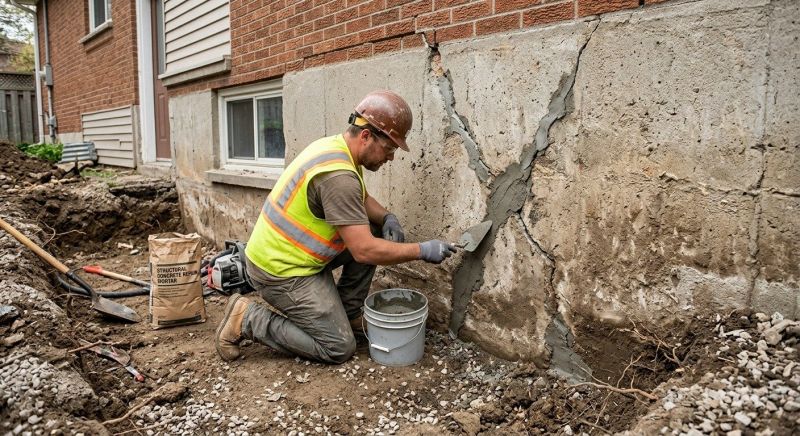Foundation Crack Repair in Hingham, MA