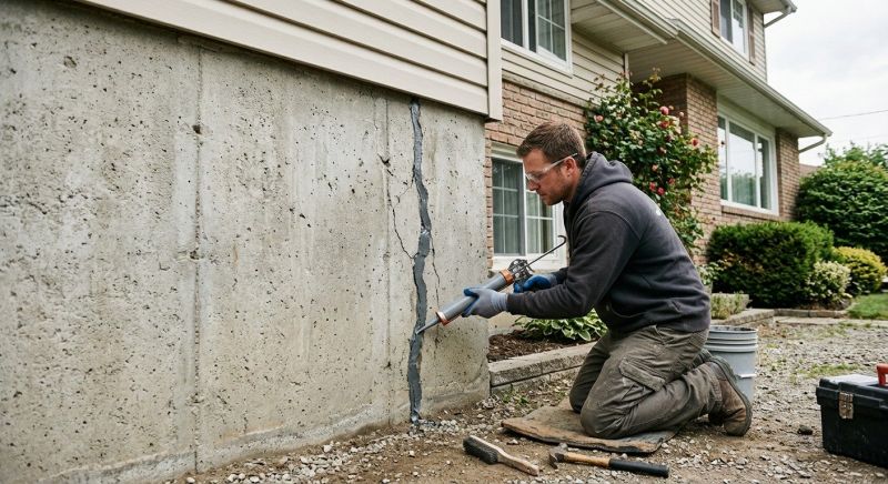 Foundation Crack Sealing in Hingham, MA