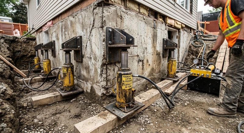 Foundation Jacking in Cambridge, MA