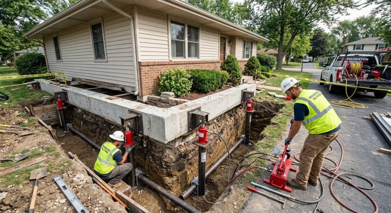 Foundation Jacking in Charlestown, MA