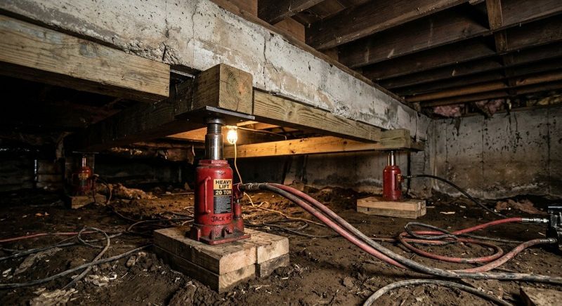 Foundation Jacking in Hanson, MA