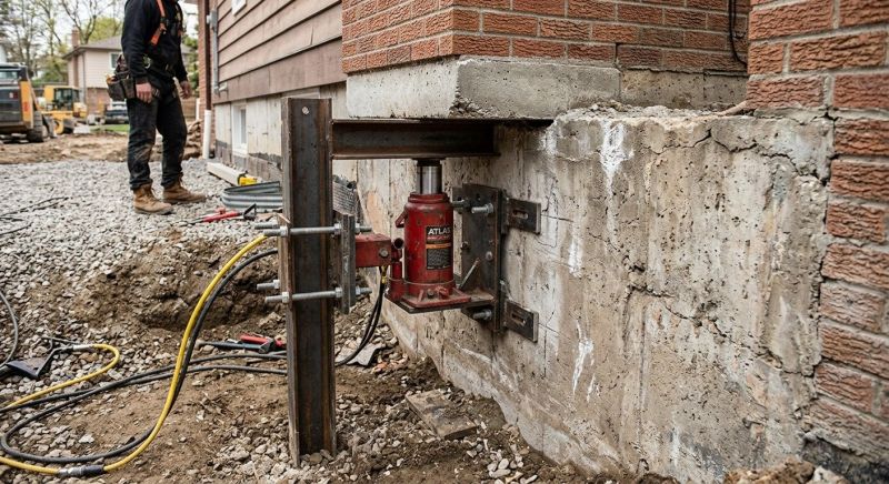 Foundation Jacking in Jamaica Plain, MA