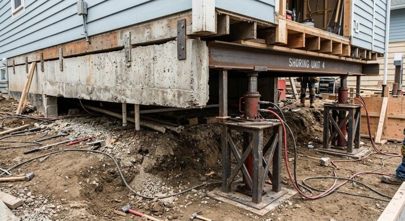 Foundation Jacking in Kingston, MA