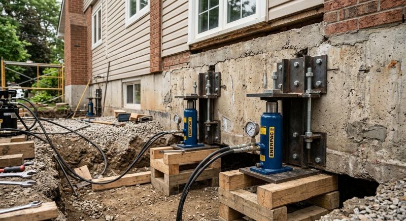 Foundation Jacking in Kingston, MA