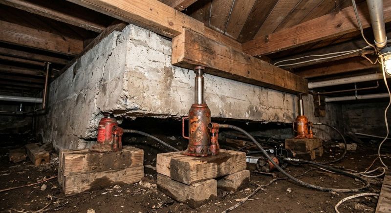 Foundation Jacking in Natick, MA