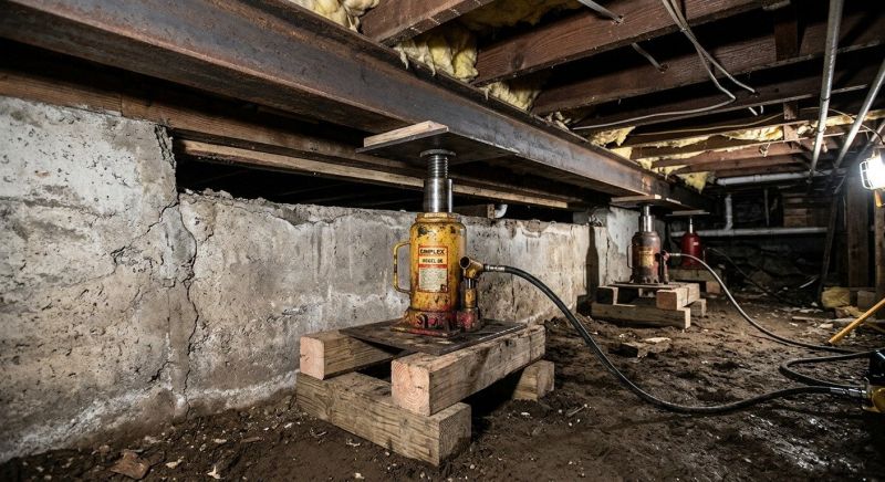 Foundation Jacking in Sharon, MA