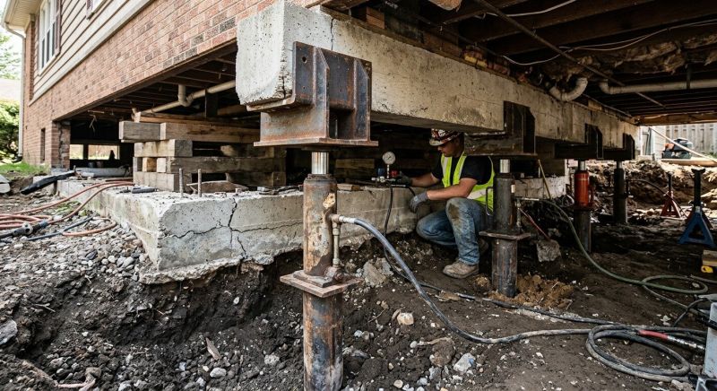 Foundation Lifting in Canton, MA