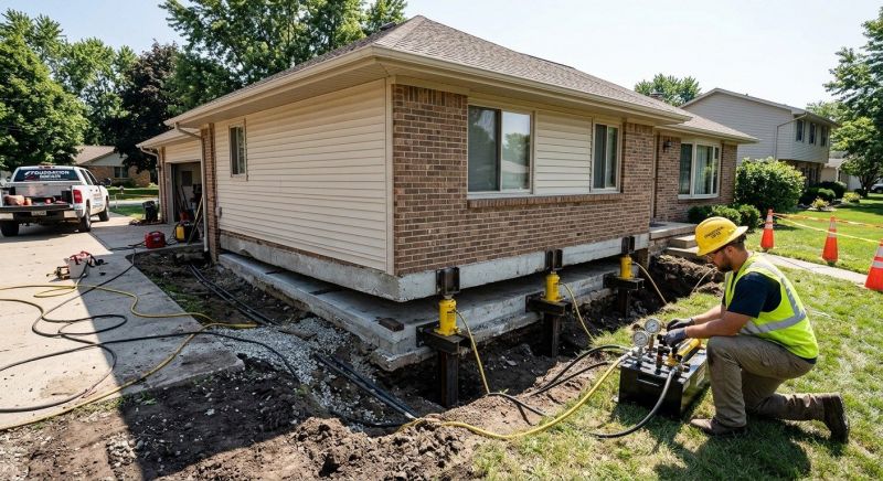 Foundation Lifting in Canton, MA