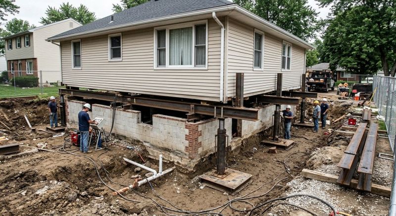 Foundation Lifting in Essex County, MA