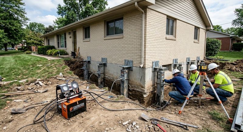 Foundation Pier Leveling in Hingham, MA