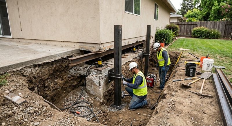 Foundation Pier Repair in Hingham, MA