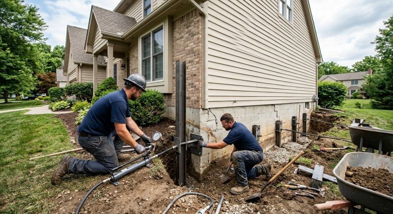 Foundation Pier Repair in Hingham, MA