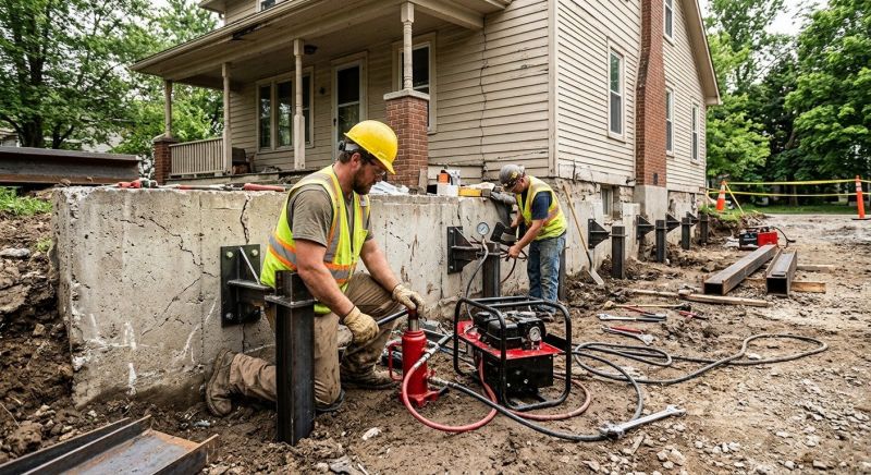 Foundation Stabilizing in Brighton, MA
