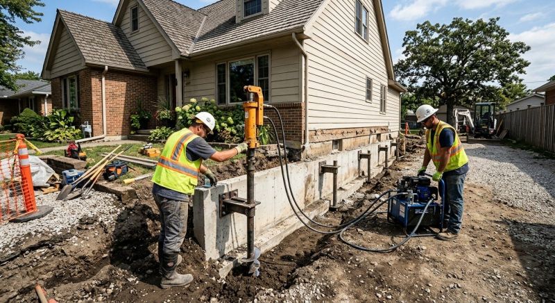 Foundation Stabilizing in Quincy, MA