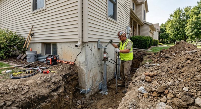 Foundation Stabilizing in Stoughton, MA