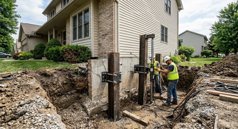 Foundation Underpinning in Hingham, MA