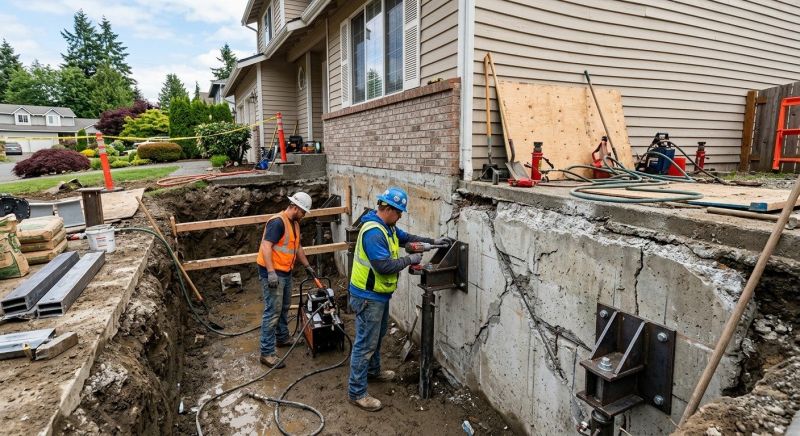Home Foundation Repair in Abington, MA