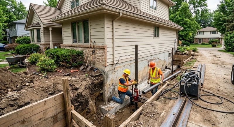 House Foundation Repair in Brockton, MA