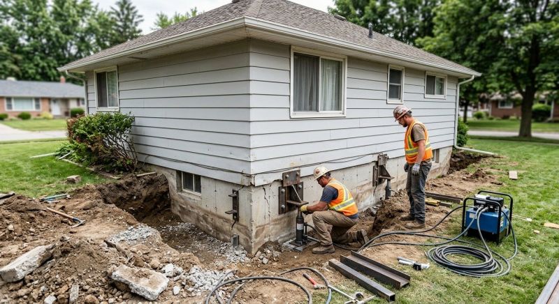 House Foundation Repair in Hanover, MA