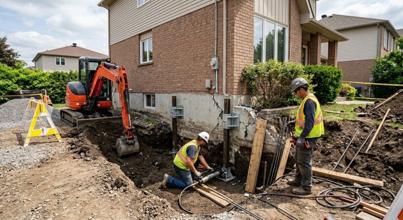 House Foundation Repair in Newton, MA