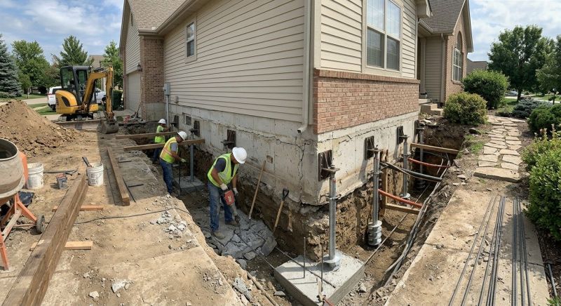 House Underpinning in Hingham, MA