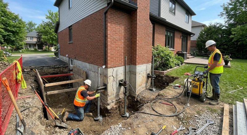 House Underpinning in Hingham, MA