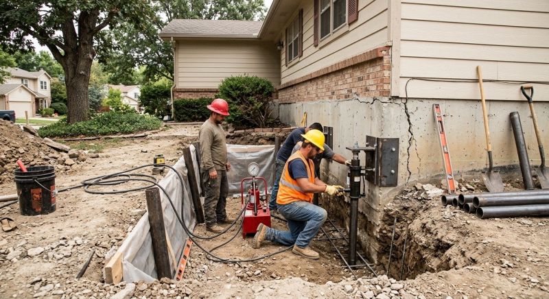 Leaking Foundation Repair in Hingham, MA