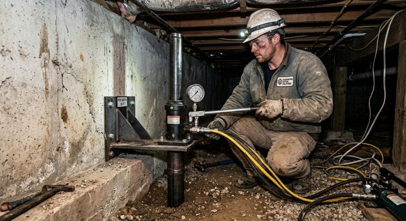 Settling Foundation Service in Duxbury, MA