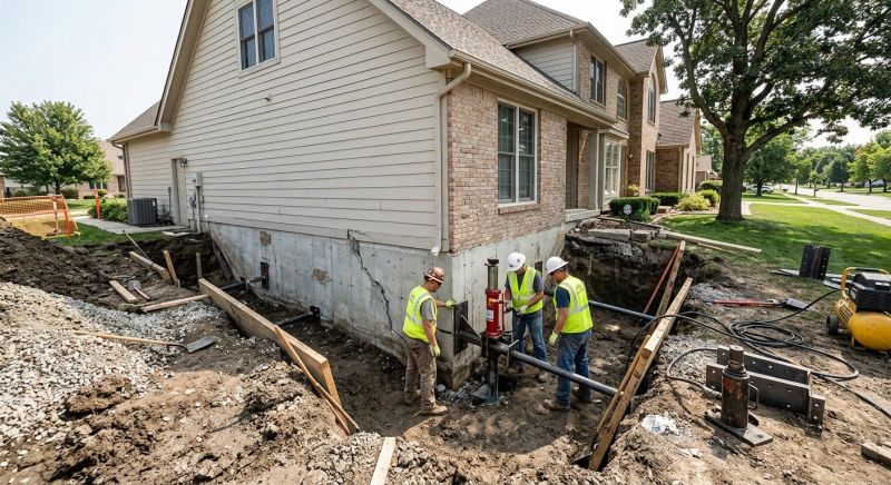Slab Foundation Repair in Hingham, MA