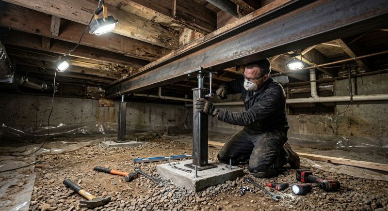 Slab Foundation Repair in Hingham, MA