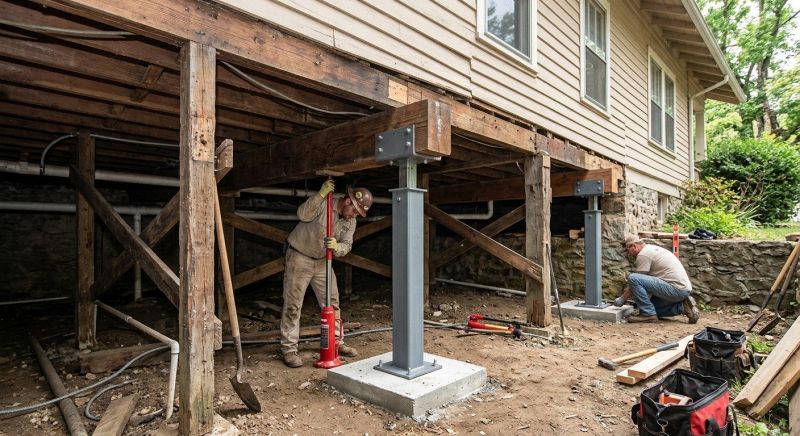 Structural Underpinning in Hingham, MA