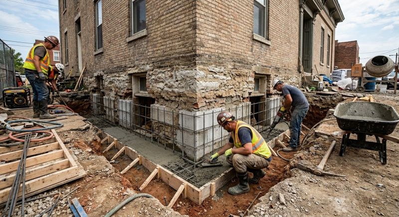 Underpinning Repair in Hingham, MA