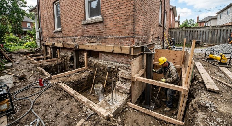 Underpinning Repair in Hingham, MA
